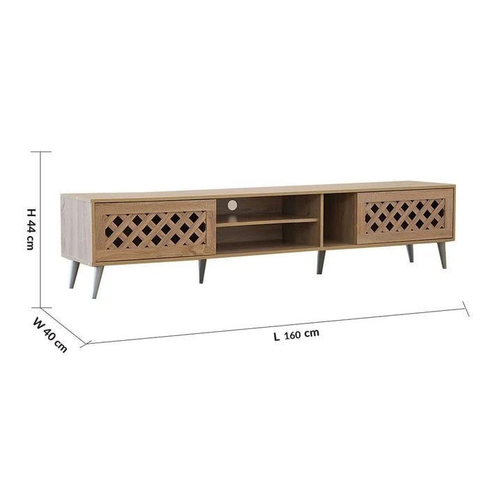 Como TV Unit-Up to 55 Inches-Sonoma Oak-With 2-Year Warranty