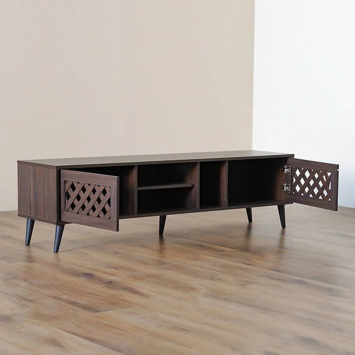 Como TV Unit-Up to 55 Inches-Walnut-With 2-Year Warranty