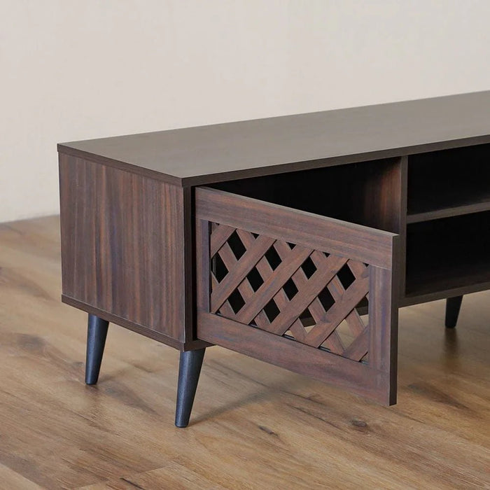 Como TV Unit-Up to 55 Inches-Walnut-With 2-Year Warranty