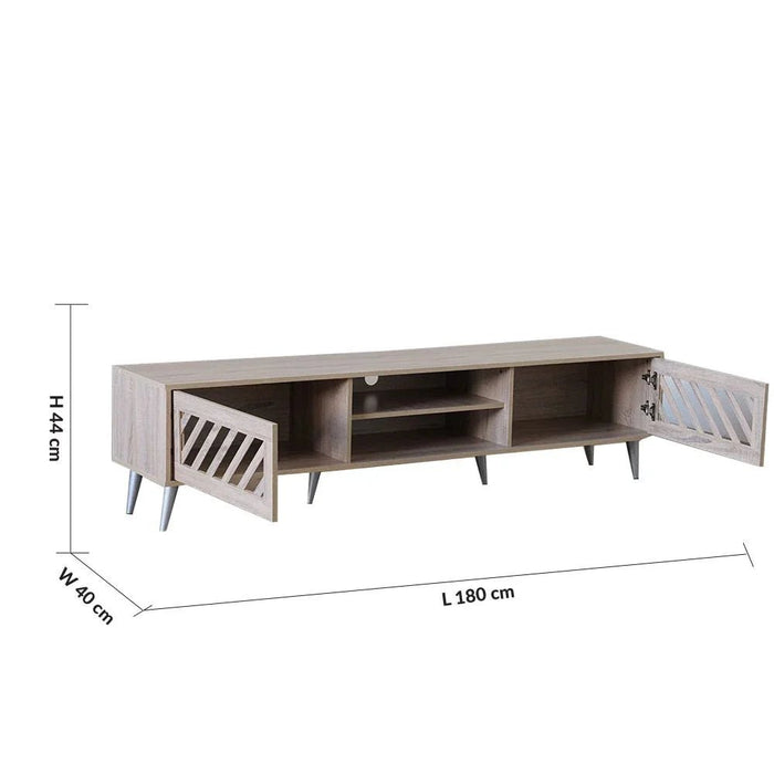 Jax TV Unit-Up to 75 Inch-Sonoma Oak-With 2-Year Warranty