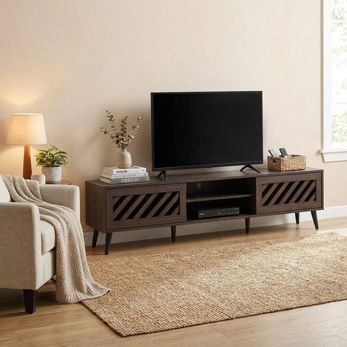 Jax TV Unit-Up to 75 Inches-Walnut-With 2-Year Warranty