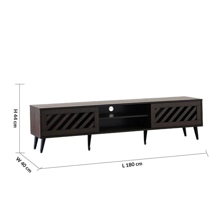 Jax TV Unit-Up to 75 Inches-Walnut-With 2-Year Warranty