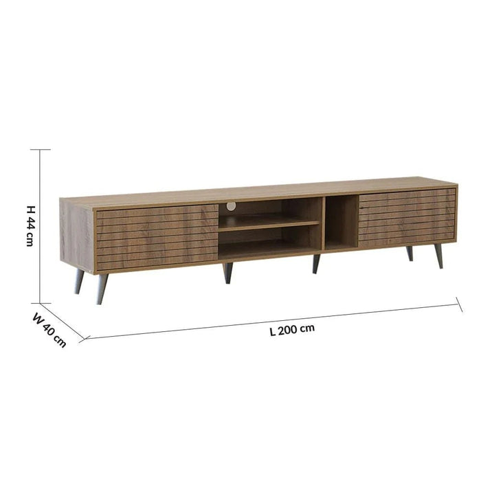 Como TV Unit-Up to 80 Inches-Sonoma Oak-With 2-Year Warranty