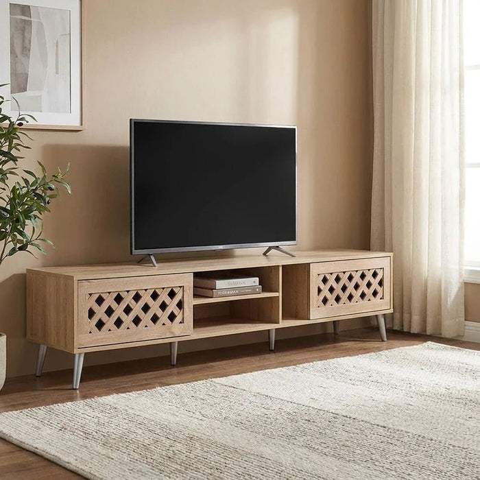 Hamlin TV Unit - Up to 80 Inches - Sonoma Oak - With 2-Year Warranty