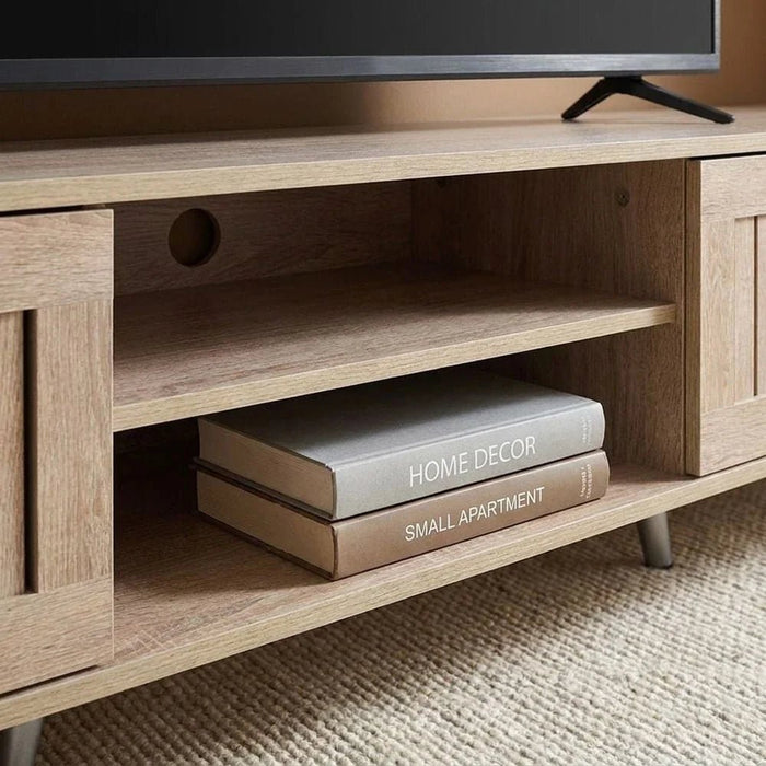 Alfa Large TV Unit-Up to 80 Inches-Sonoma Oak-With 2-Year Warranty