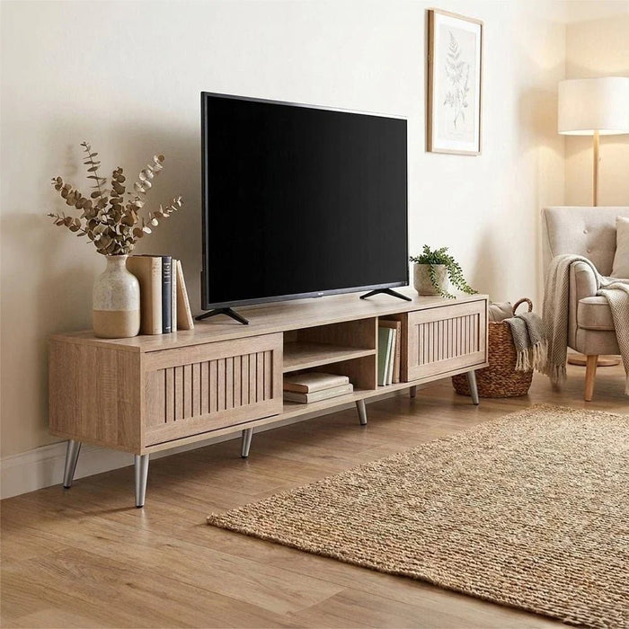 Alfa Large TV Unit-Up to 80 Inches-Sonoma Oak-With 2-Year Warranty