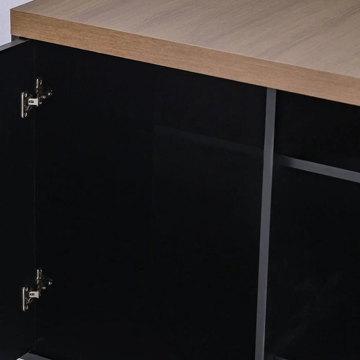 Phenom TV Unit up to 75 Inches - Black/Almond - With 2-Year Warranty