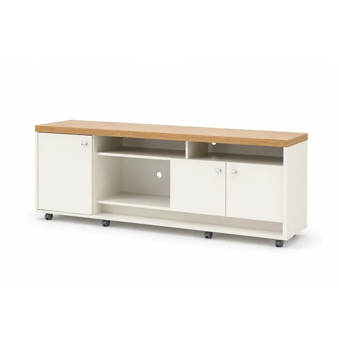 Phenom TV Unit Up to 75 inches - Almond/Off White - With 2-Year Warranty