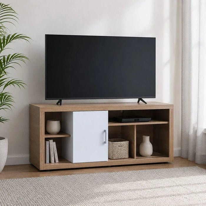 Denver TV Unit-Up to 55 Inches-Almond/White-With 2-Year Warranty