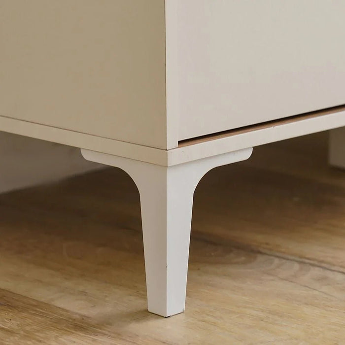 Estonia TV Unit with 2 Doors & 2 Cabinets - Up to 60 Inches - White/Oak - With 2-Year Warranty