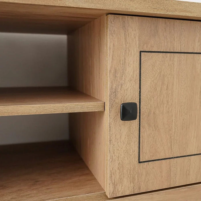 Athens 2Door Tv Unit Upto 60 Inches-Light Oak