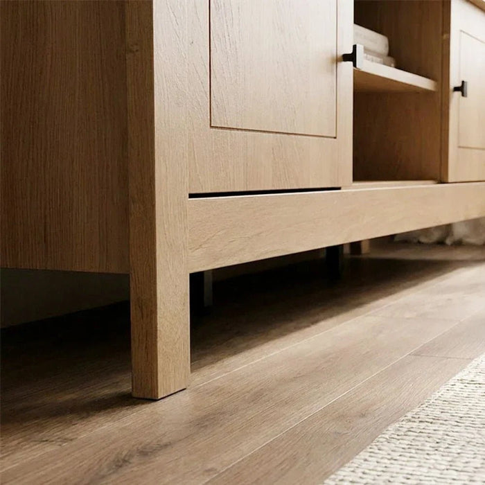 Athens 2Door Tv Unit Upto 60 Inches-Light Oak