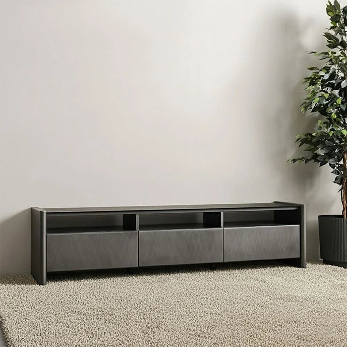 Millo 3-Drawer TV Unit - Up To 75 Inches - Grey Metallic - With 2-Year Warranty