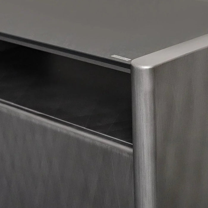 Millo 3-Drawer TV Unit - Up To 75 Inches - Grey Metallic - With 2-Year Warranty