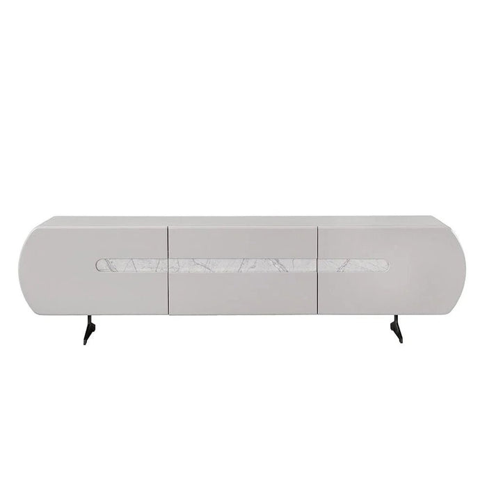 Cayman TV Unit With 2Doors & 1Drawers Up to 80 Inch - Grey/Black