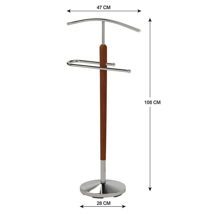 Clary Coat Hanger - Walnut - With 2-Year Warranty