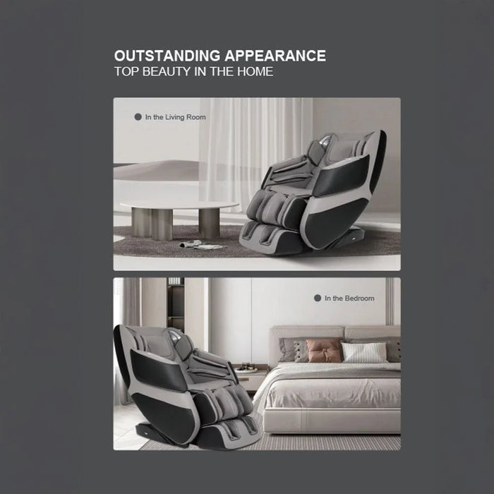 Miriad Massage Chair 3D Mechanish With Bluetooth And Voice Control-Black/Grey