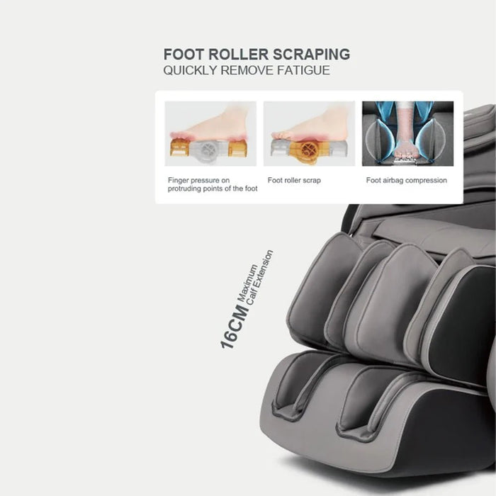Miriad Massage Chair 3D Mechanish With Bluetooth And Voice Control-Black/Grey