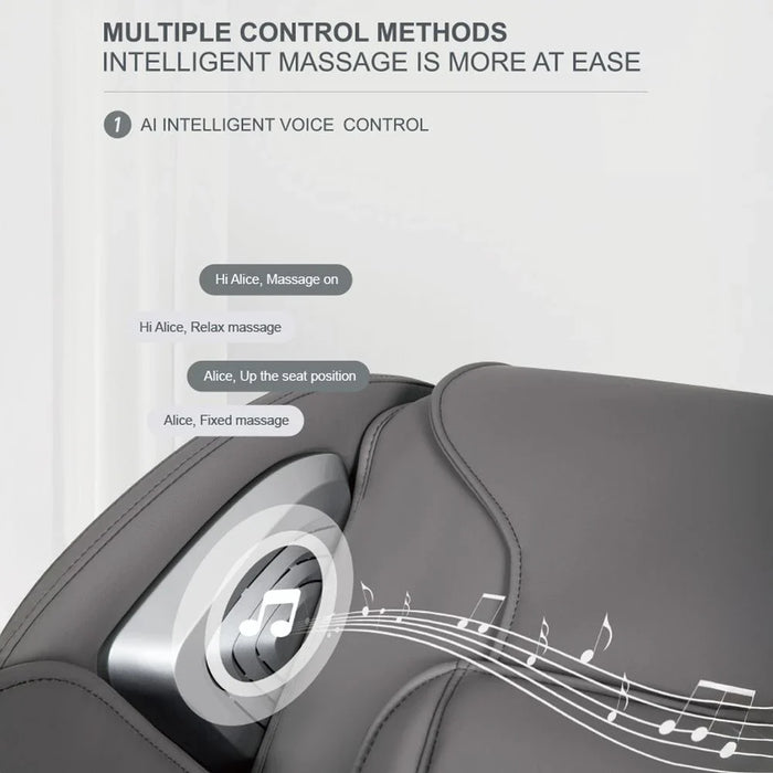 Miriad Massage Chair 3D Mechanish With Bluetooth And Voice Control-Black/Grey