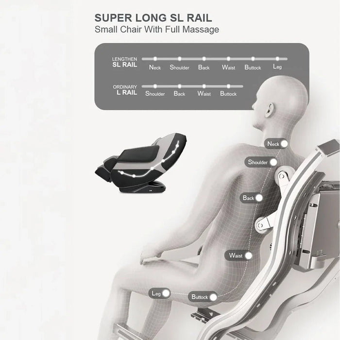 Miriad Massage Chair 3D Mechanish With Bluetooth And Voice Control-Black/Grey