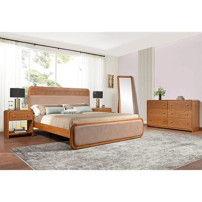 Rita Standing Mirror _ Oak _ With 2-Year Warranty