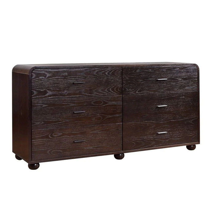 Goleta 6-Drawer Dressing Cabinet-Dark Brown-With 2-Year Warranty