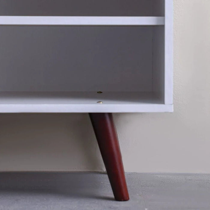 Railey TV Unit for TVs up to 50 Inches with Storage-White-With 2-Year Warranty
