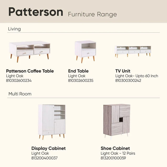 Patterson End Table-Light Oak