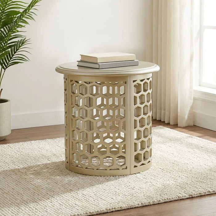 Bunbury End Table - Champagne Gold