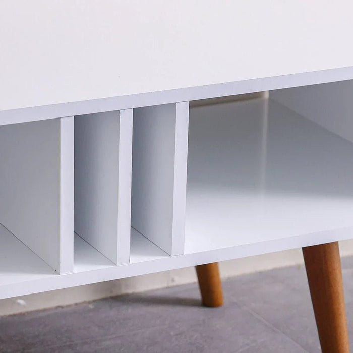 Melo Coffee Table-White-With 2-Years Warranty
