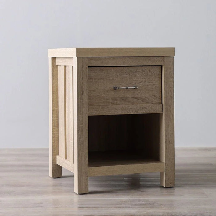 Verano End Table-White Oak