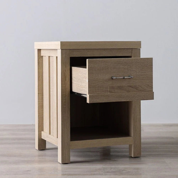 Verano End Table-White Oak