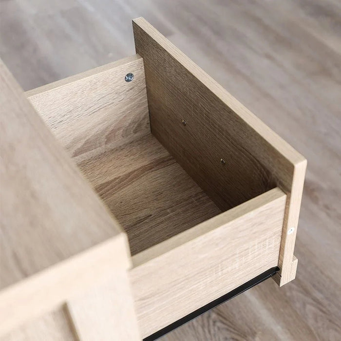Verano End Table-White Oak