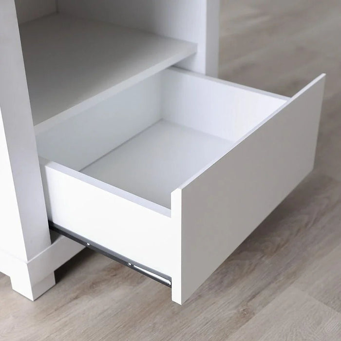 Kalmal End Table-Pearl White