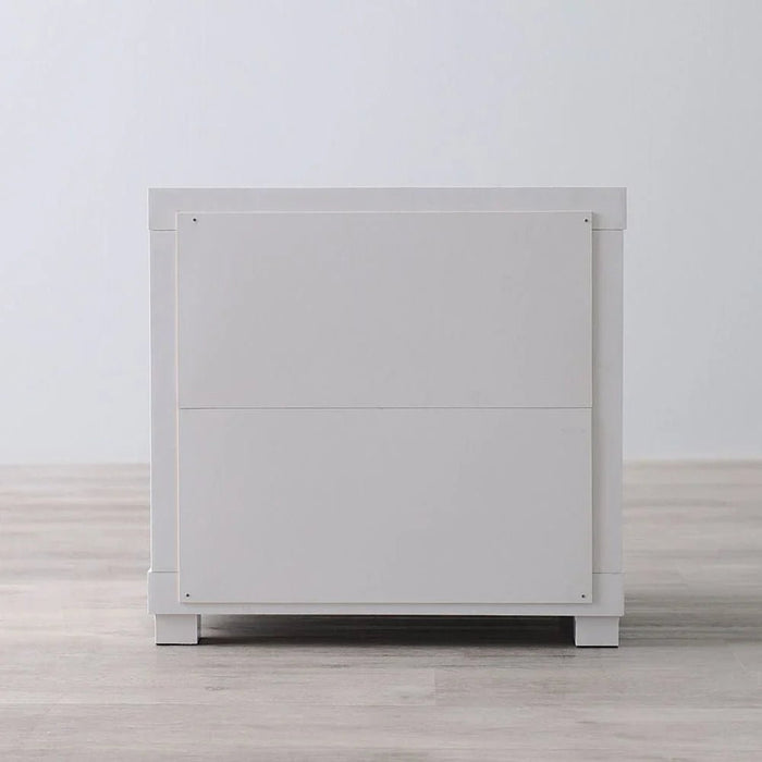 Kalmal End Table-Pearl White