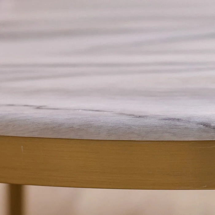 Trident Coffee Table-Grey/Laminate Marble-With 2-Year Warranty