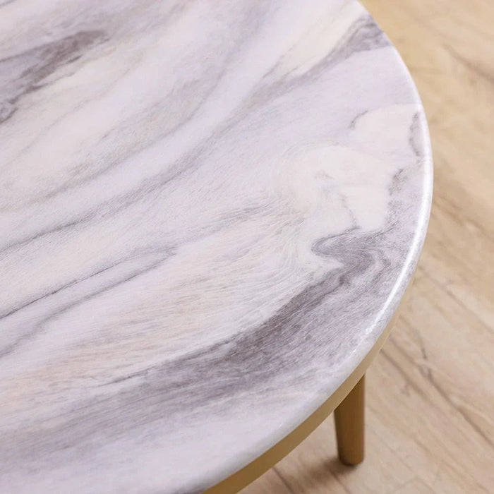 Trident Coffee Table-Grey/Laminate Marble-With 2-Year Warranty