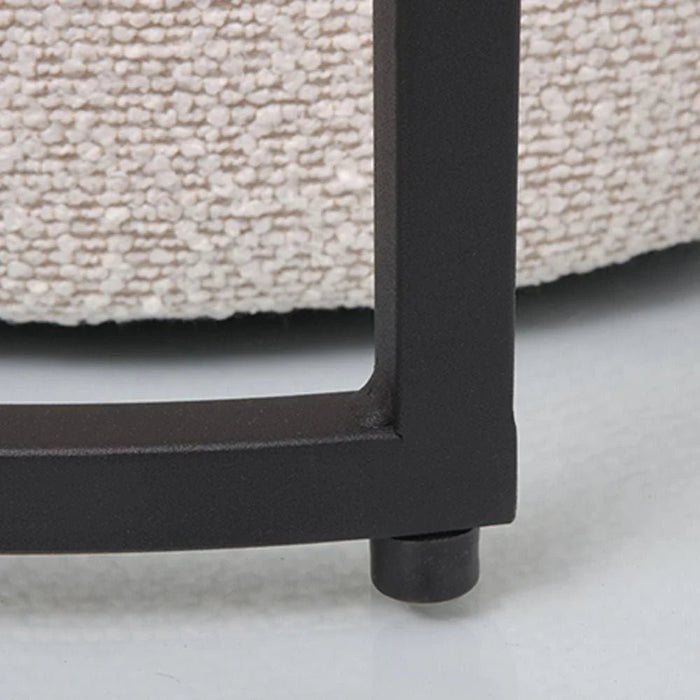 Myro Coffee Table + Stool-Black/White-With 2-Year Warranty