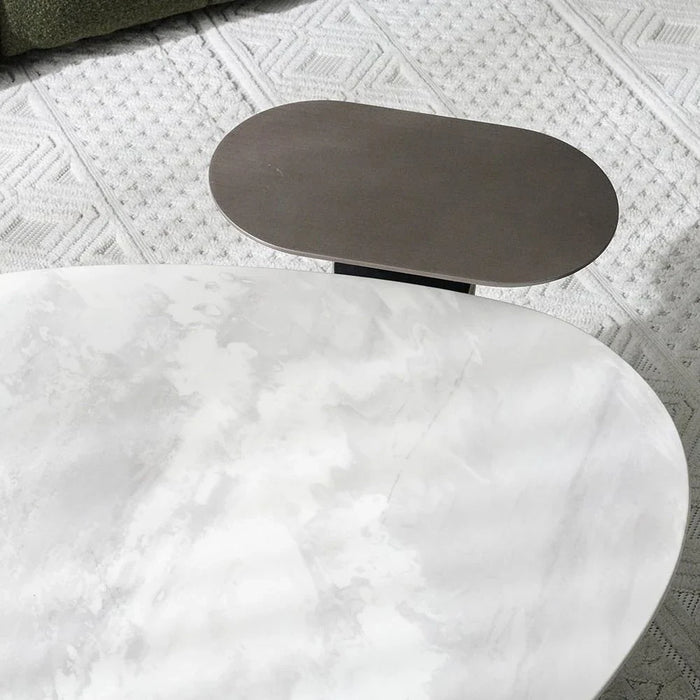 Escro Coffee Table + End Table Set-Marble-With 2-Year Warranty
