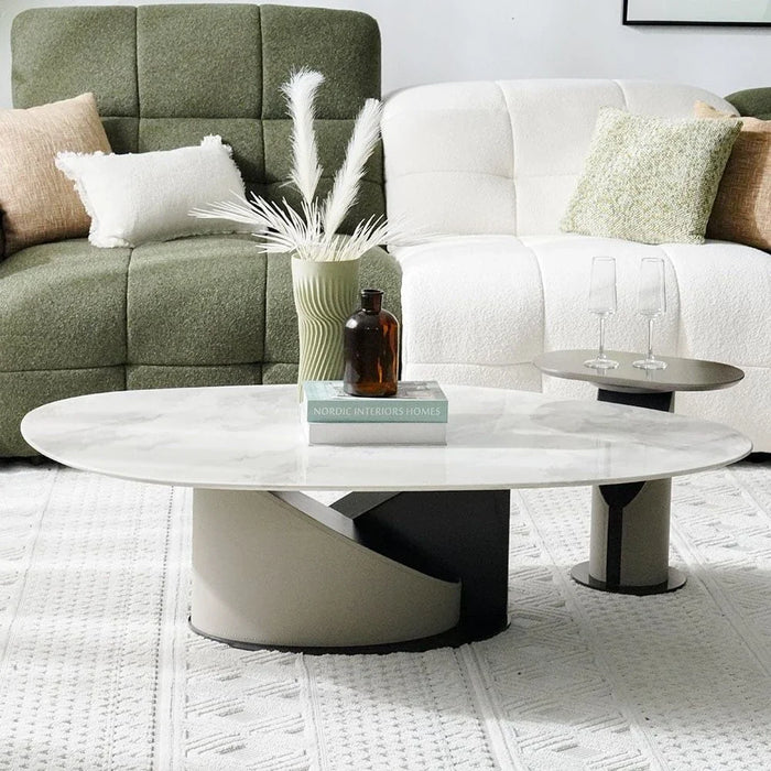 Escro Coffee Table + End Table Set-Marble-With 2-Year Warranty