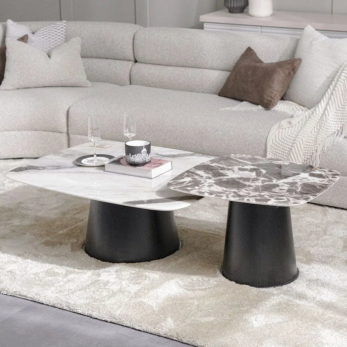 Solace Coffee Table + End Table Set-Marble-With 2-Year Warranty