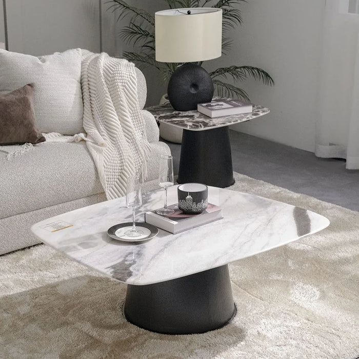 Solace Coffee Table + End Table Set-Marble-With 2-Year Warranty