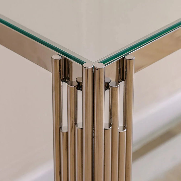 Nail Console Table - Stainless Steel - With 2-Year Warranty