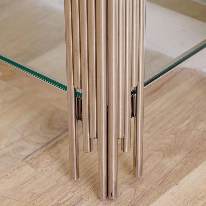 Nail Console Table - Stainless Steel - With 2-Year Warranty