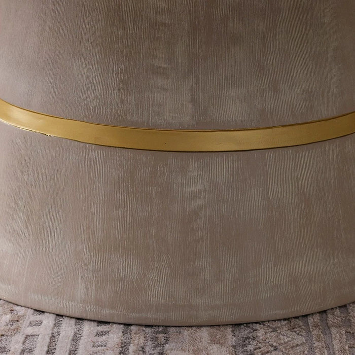Margaret Round Coffee Table - Beige/Terrazo/Gold - With 2-Year Warranty