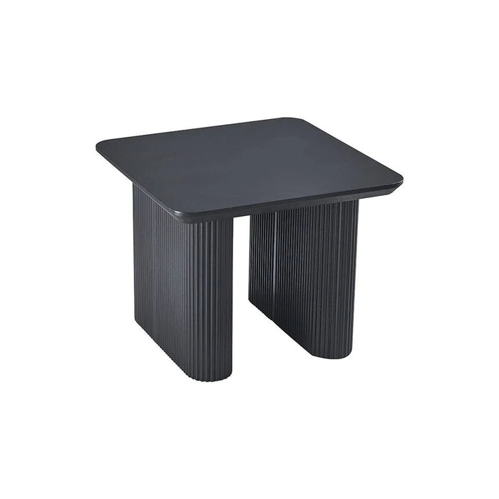 Tierra Square End Table-Black-With 2-Year Warranty