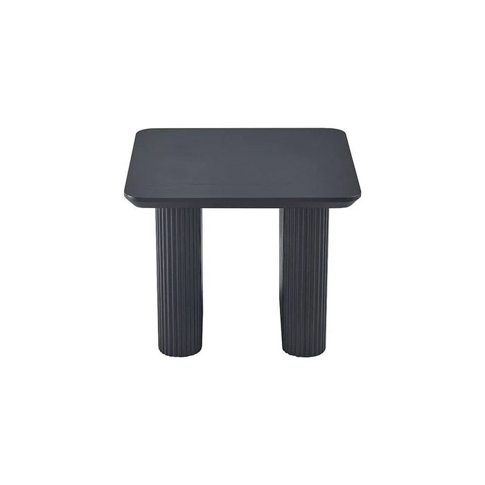 Tierra Square End Table-Black-With 2-Year Warranty