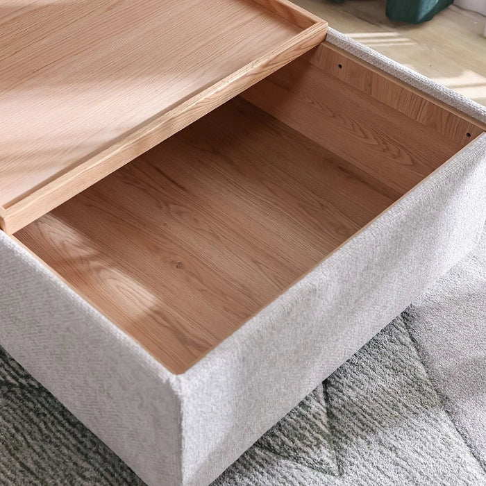Odum Centre Table with Storage-Grey/Natural Oak-With 2-Year Warranty