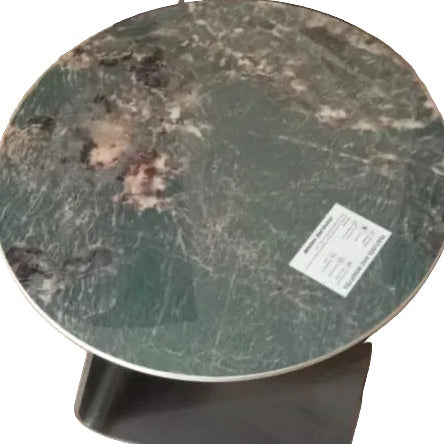 Union Round End Table - Green/Antique Bronze - With 2-Year Warranty Danube Home