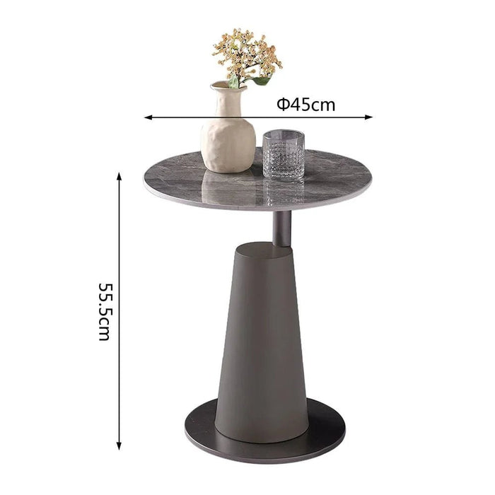 Lark Side Table - Grey/Gunmetal Black - With 2-Year Warranty